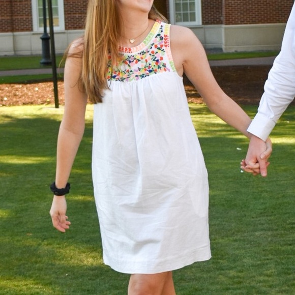J Crew Factory Embroidered Floral Dress - Picture 2 of 8